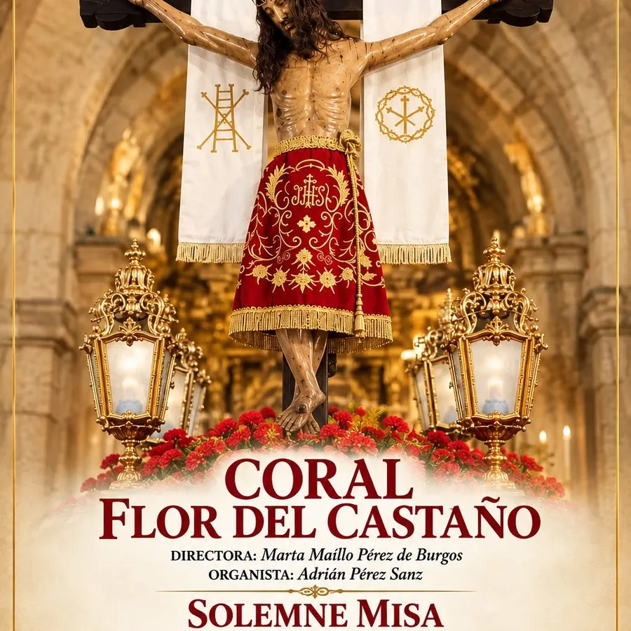 Cartel de la Solemne Misa en honor al Santísimo Cristo del Caño en Barco de Ávila